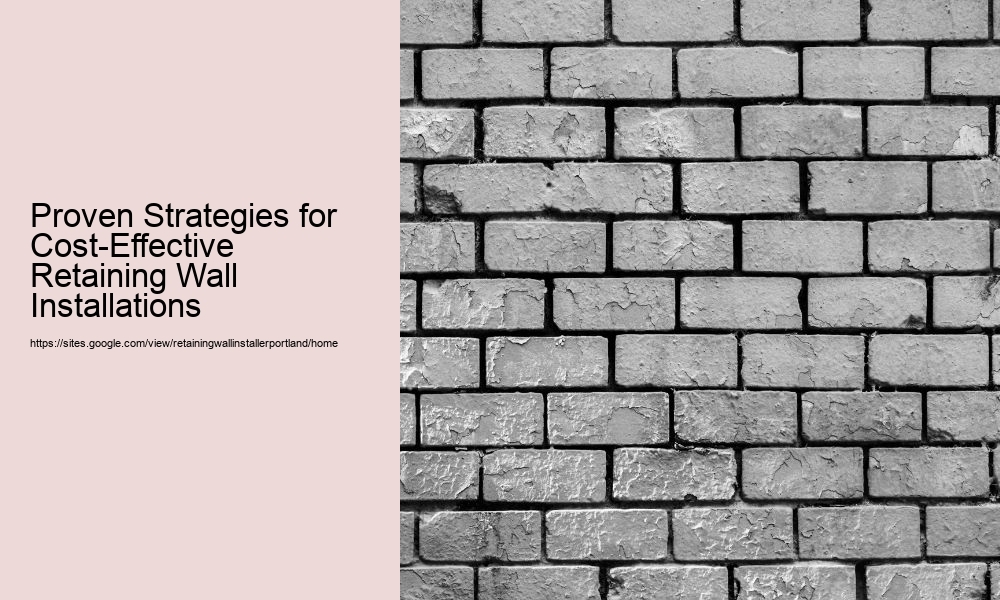 Proven Strategies for Cost-Effective Retaining Wall Installations